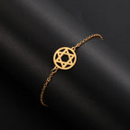 Bracelet Etoile de David or