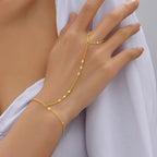 Bracelet Femme de Main Bijou Femme Chaîne Main & Doigt