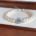 Elégant Bracelet Gourmette en Perles