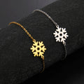 Bracelet Flocon de Neige or