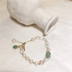 Bracelet Gourmette Femme en Perles naturelles