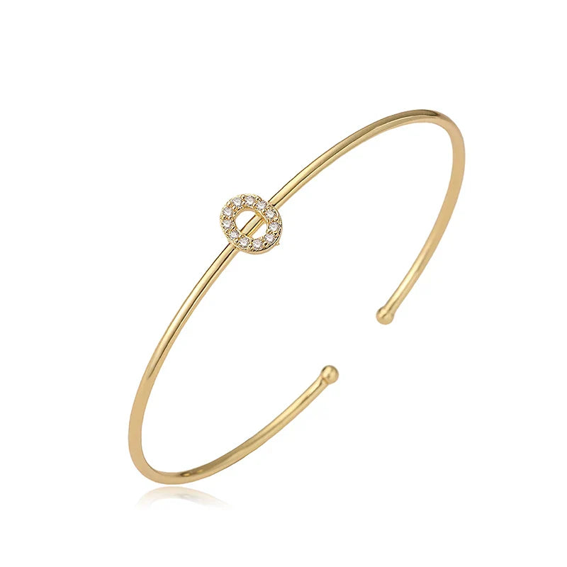Bracelet initiale minimaliste o