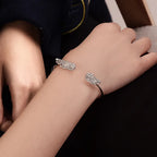 Bracelet femme ailes d'ange argent