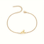 Bracelet Personnalisé pour Femme avec Initiale Or a