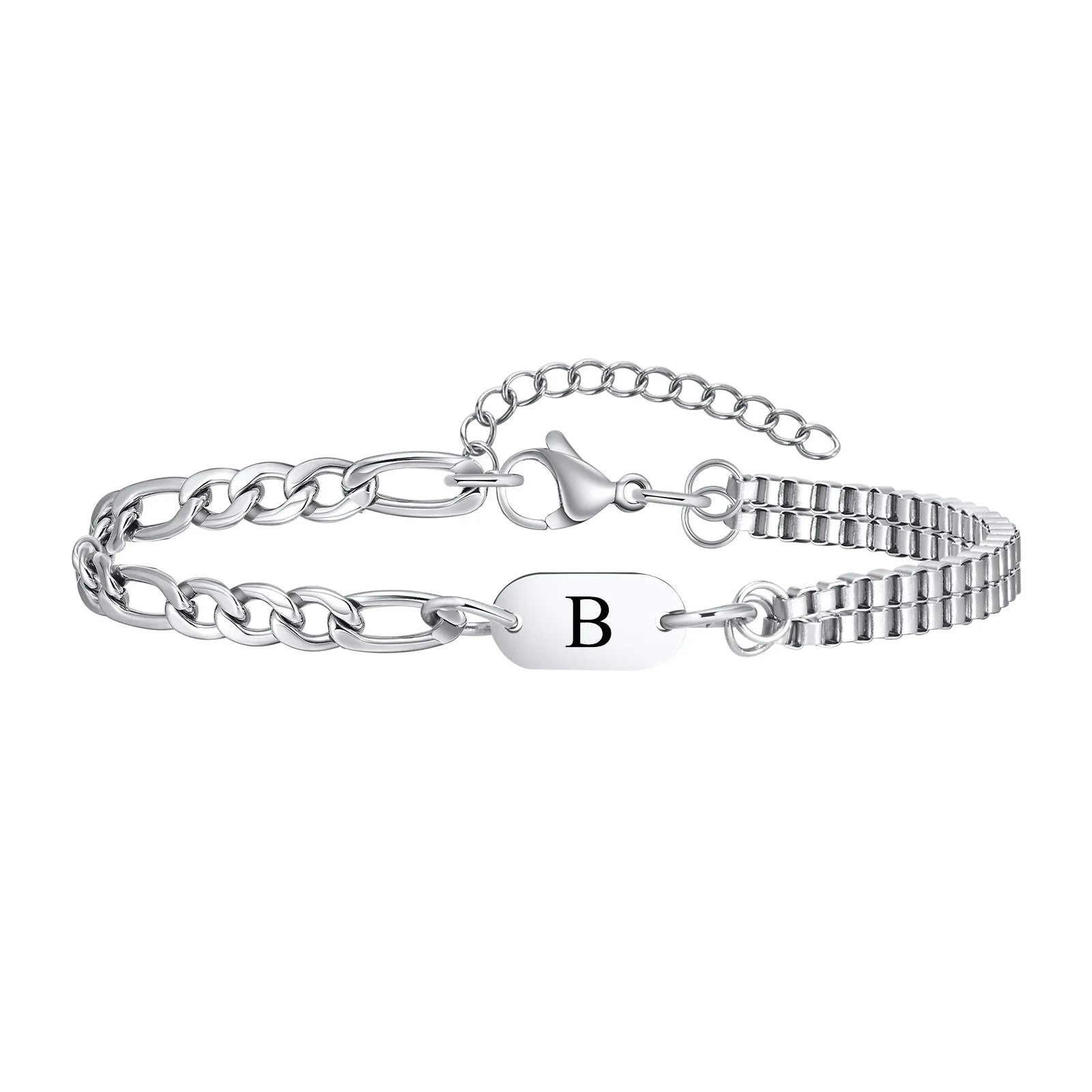 Bracelet homme initiale b