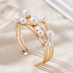Bracelet Stylé avec Perles Blanches