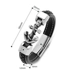 Bracelet torsadé ancre 
