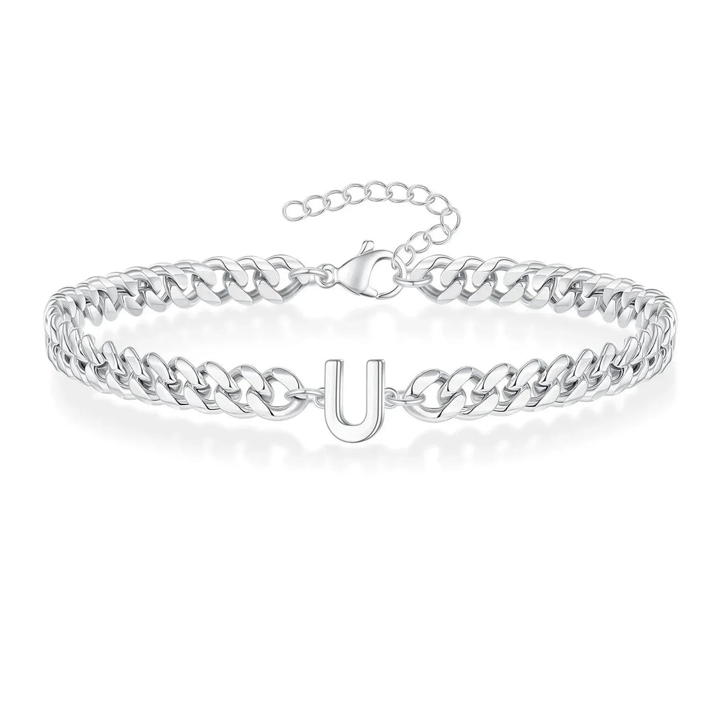 Bracelet torsadé initiale u