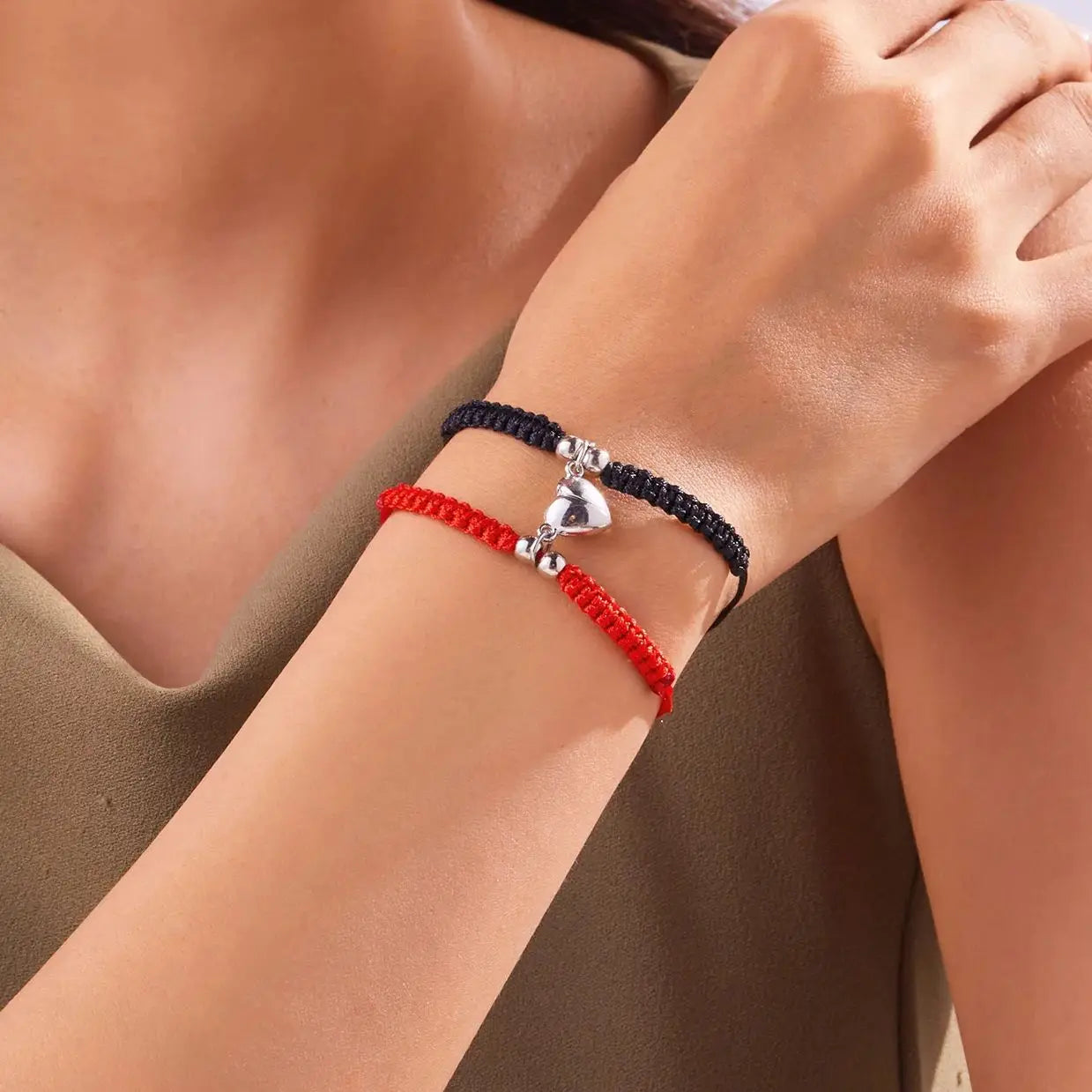 Bracelets pour Couples d'Amis Gourmette Romantique