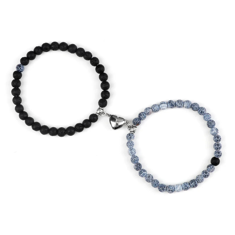 Bracelets pour Couples Magnétiques Perles