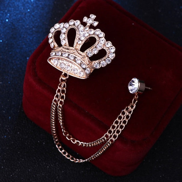 Broche De Costume Couronne