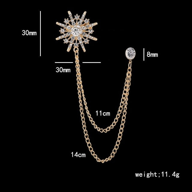 Broche De Costume Etoiles