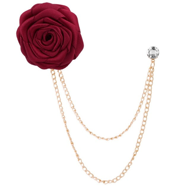 Broche De Costume Fleur De Rose