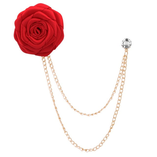 Broche De Costume Fleur De Rose