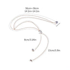 Chaîne de Dos Collier Ornement Dorsal Femme Perles