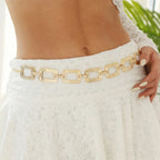 Chaîne de hanche boho - bijou de taille et ventre pour femme or