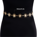 Chaîne de hanche soleil - bijou de taille et ventre pour femme