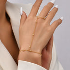 Chaîne Main & Doigt Bracelet de Main Bijou Femme