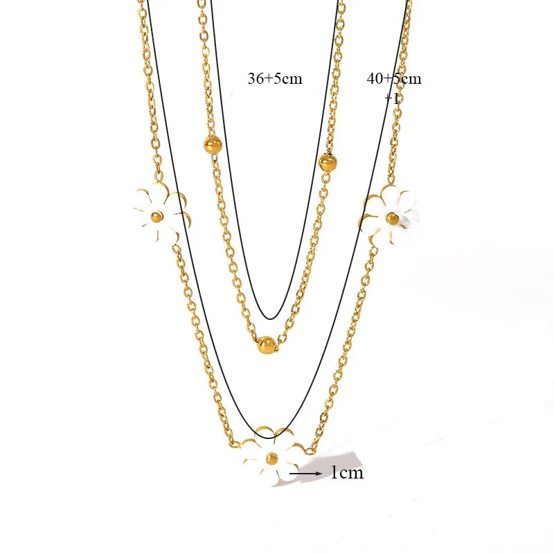 Coffret de 3 Bijoux Marguerites Blanches