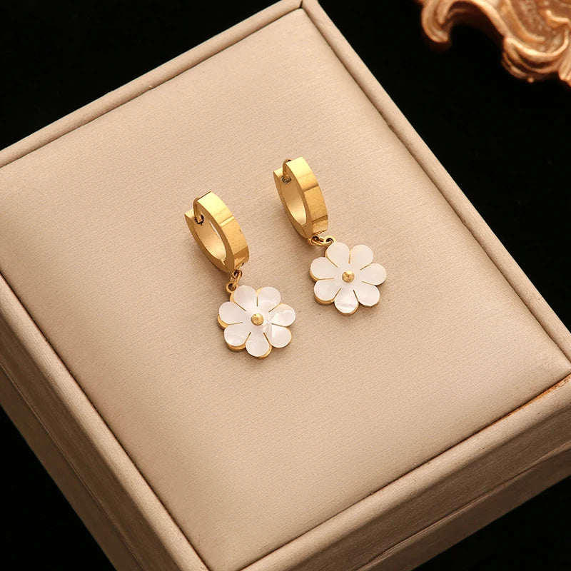 Coffret de 3 Bijoux Marguerites Blanches