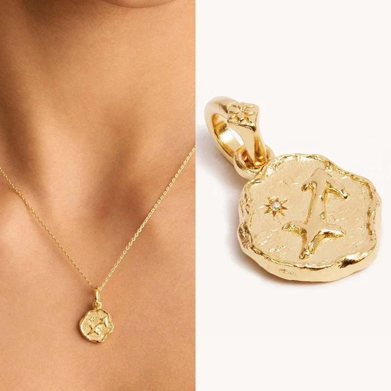 Collier avec Pendentif Astrologie Signe du Zodiaque