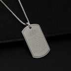 Collier avec pendentif Ayatul Kursi arabe argent