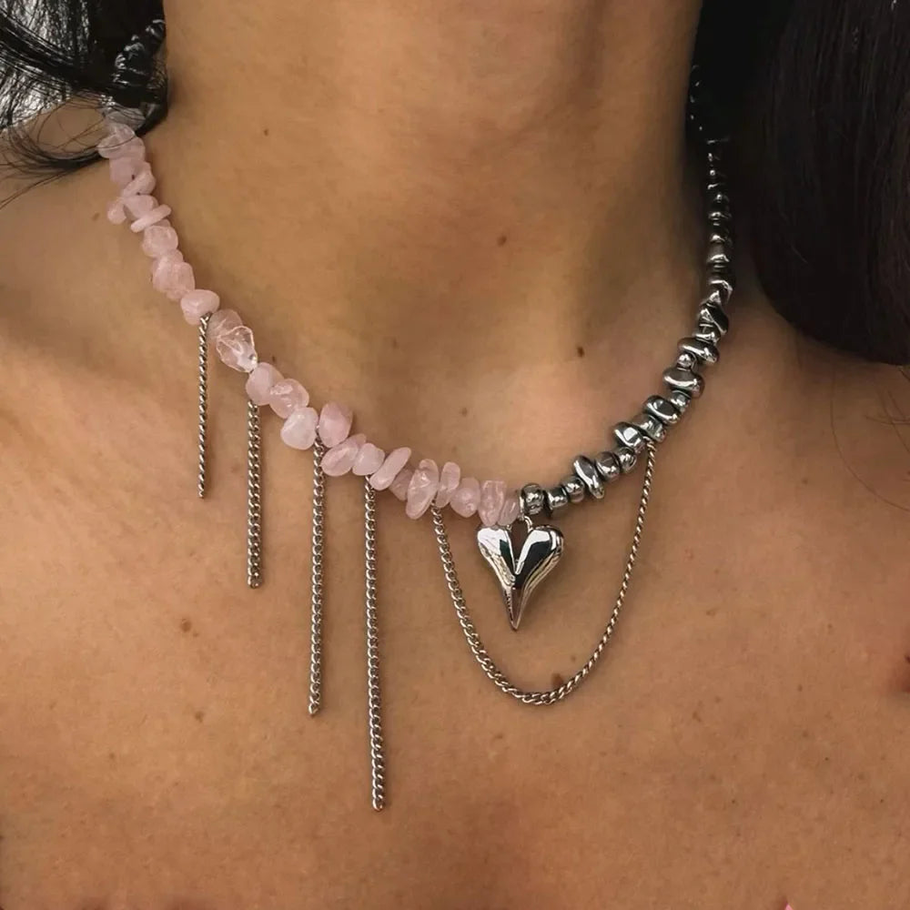 Collier avec Pendentif Coeur A