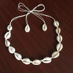 Collier avec Pendentif Coquillage Cauri blanc
