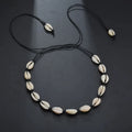 Collier avec Pendentif Coquillage Cauri noir