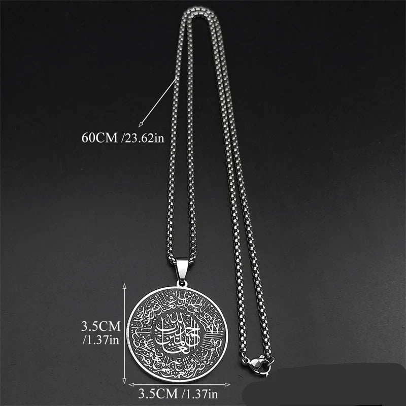 Collier avec pendentif du Coran arabe islam musulman