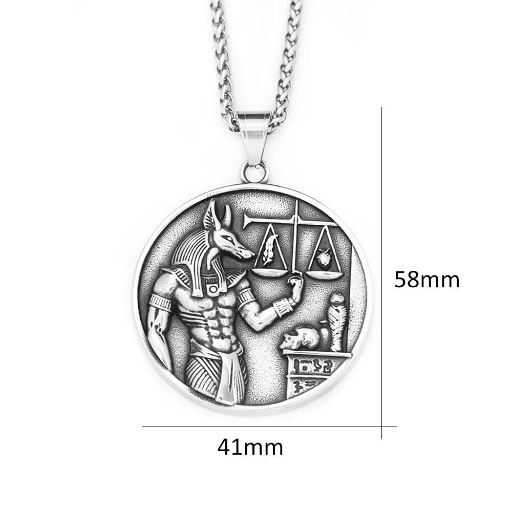 Collier avec Pendentif d'Anubis