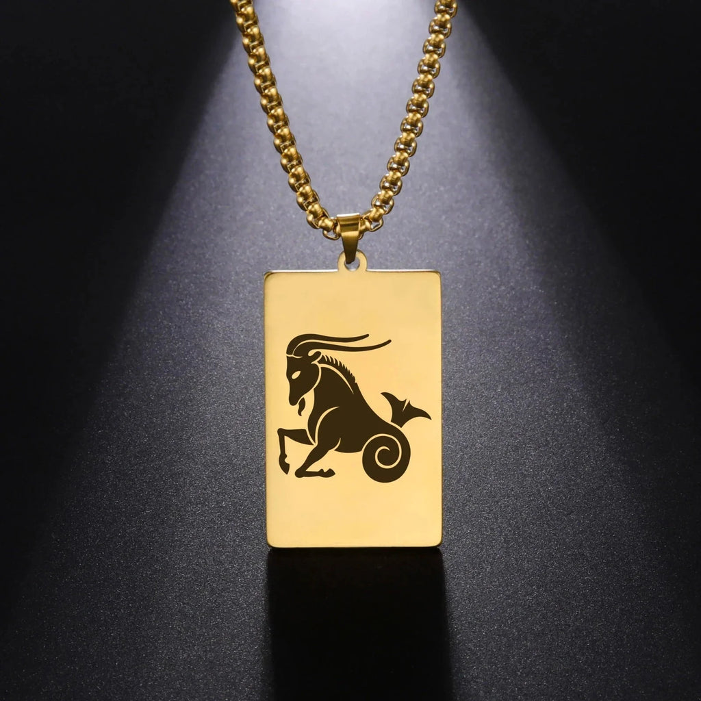 Collier avec Pendentif Elégant Signe du Zodiaque Astrologique