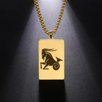 Collier avec Pendentif Elégant Signe du Zodiaque Astrologique