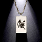 Collier avec Pendentif Elégant Signe du Zodiaque Astrologique