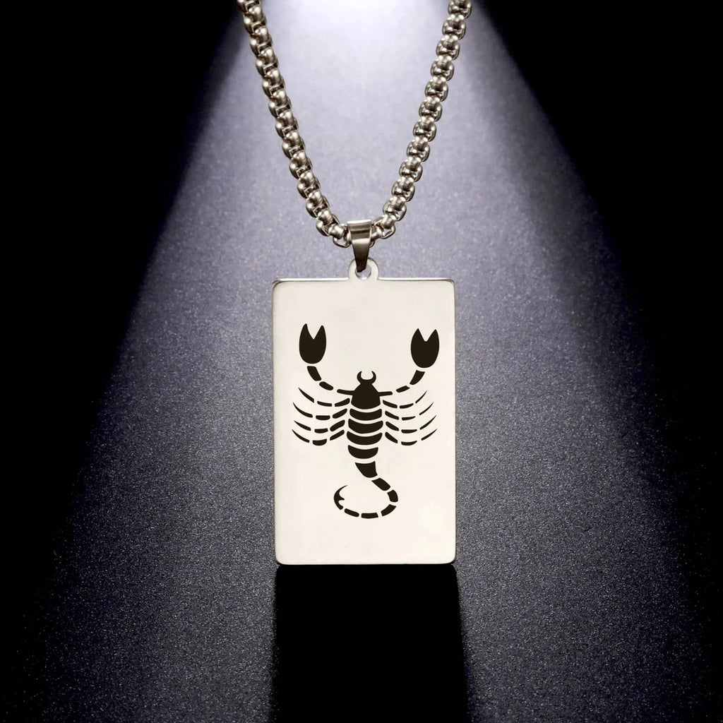 Collier avec Pendentif Elégant Signe du Zodiaque Astrologique