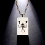 Collier avec Pendentif Elégant Signe du Zodiaque Astrologique
