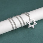 Collier avec Pendentif Etoile de David argent