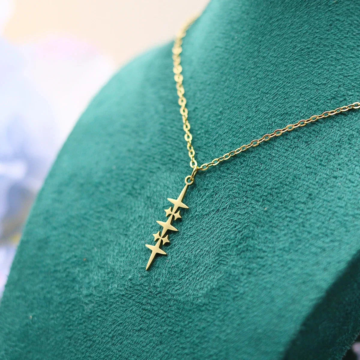 Collier avec Pendentif Etoile pour Homme or