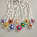 Collier avec Pendentif Fleur Colorée
