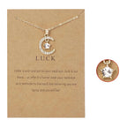Collier avec Pendentif Lune en Strass Pierre de Naissance