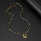 Collier avec Pendentif Montagne or