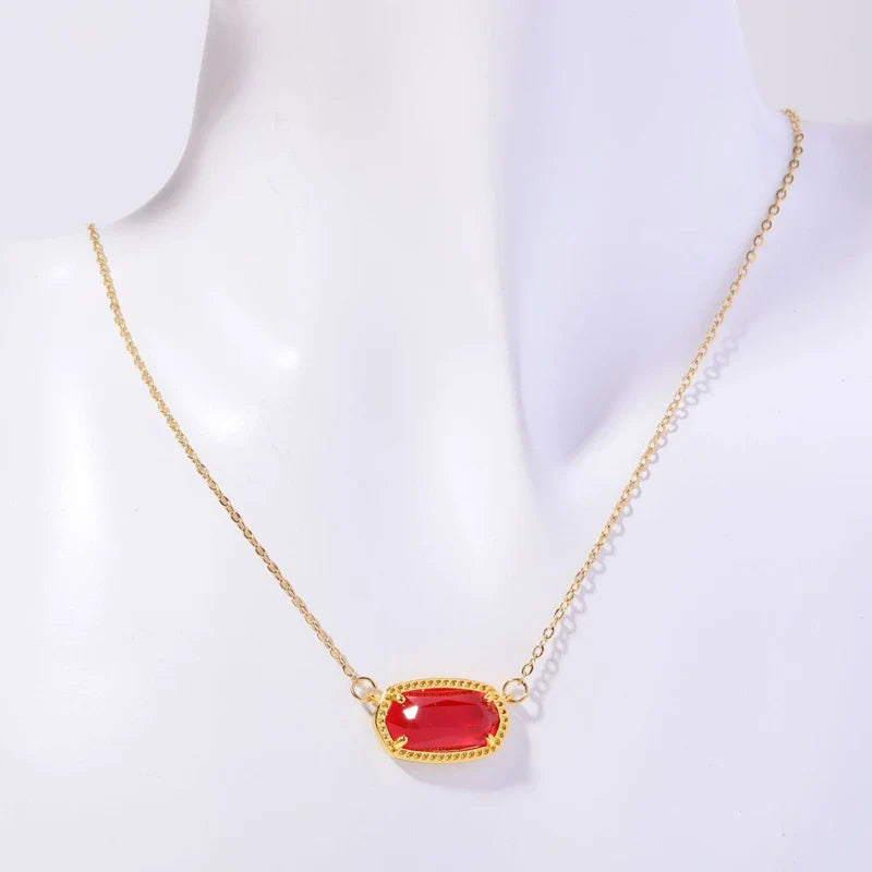 Collier avec Pendentif en Crystal Coloré Signe du Zodiaque