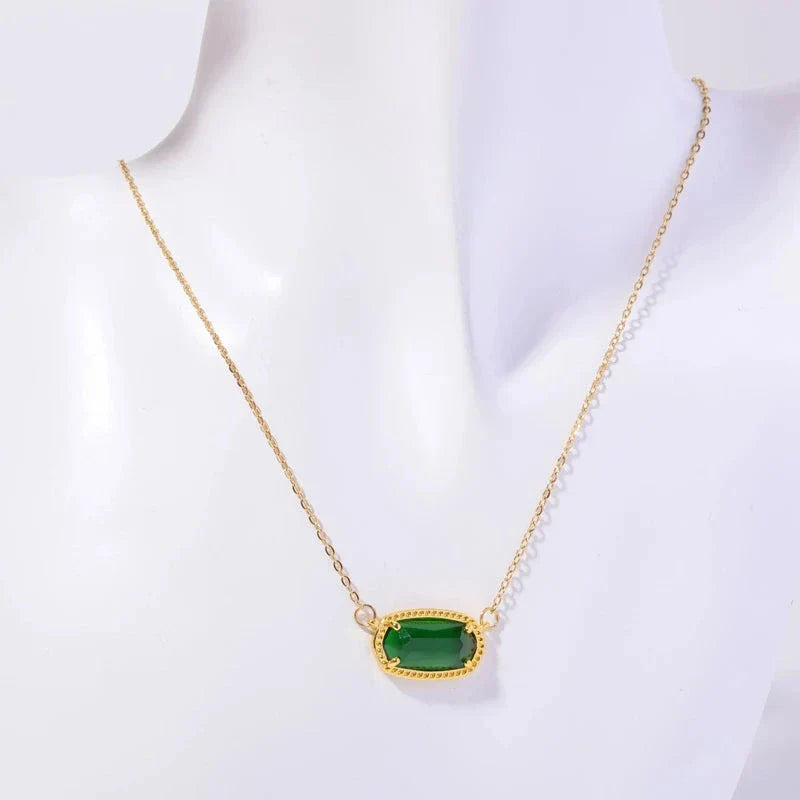 Collier avec Pendentif en Crystal Coloré Signe du Zodiaque