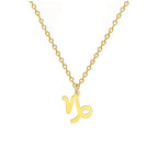 Collier avec Pendentif Dorés Signe du Zodiaque