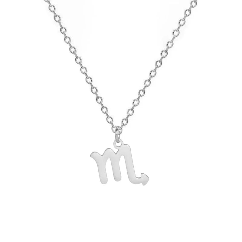 Collier avec Pendentif Dorés Signe du Zodiaque