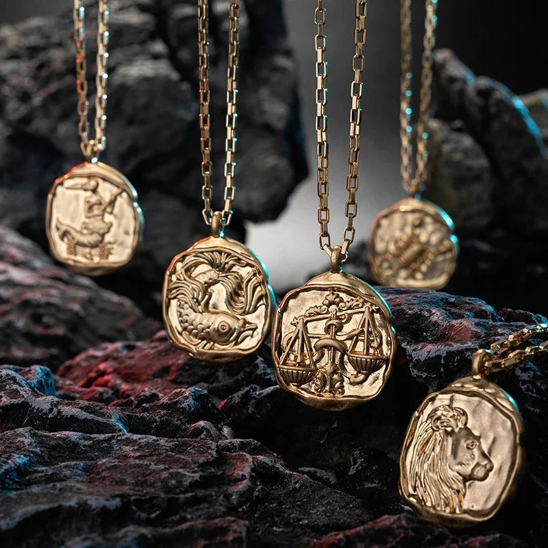 Collier avec Pendentif Signe du Zodiaque