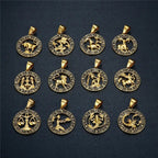 Collier avec Pendentif Signe du Zodiaque Astrologique