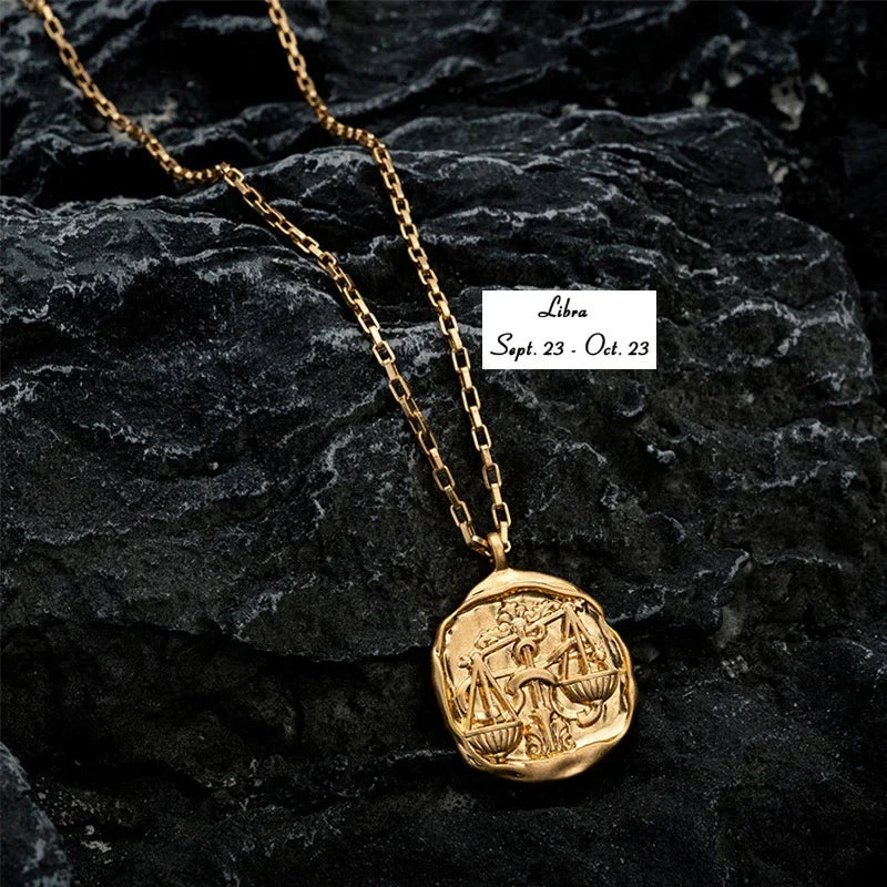 Collier avec Pendentif Signe du Zodiaque