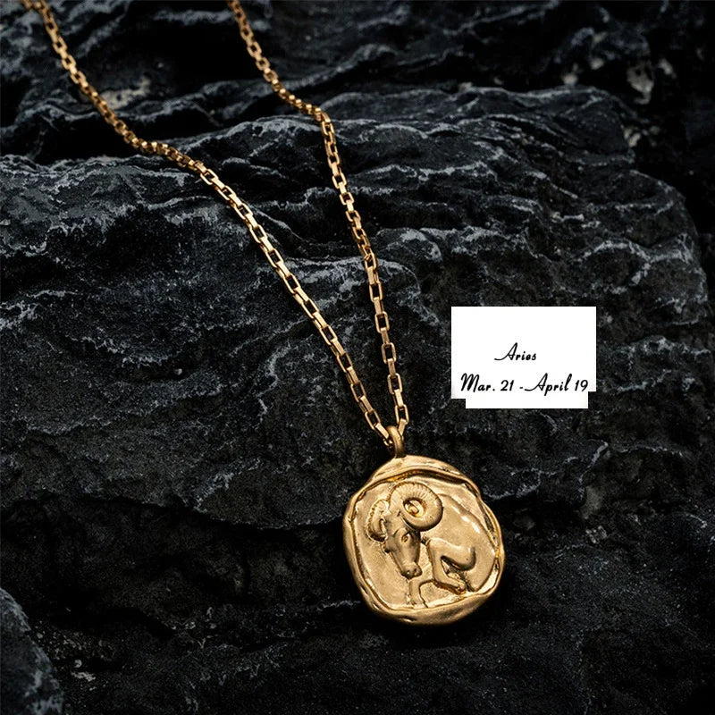 Collier avec Pendentif Signe du Zodiaque