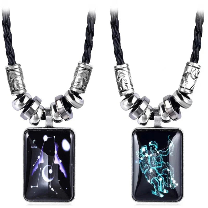 Collier avec Pendentif Signe du Zodiaque pour Homme